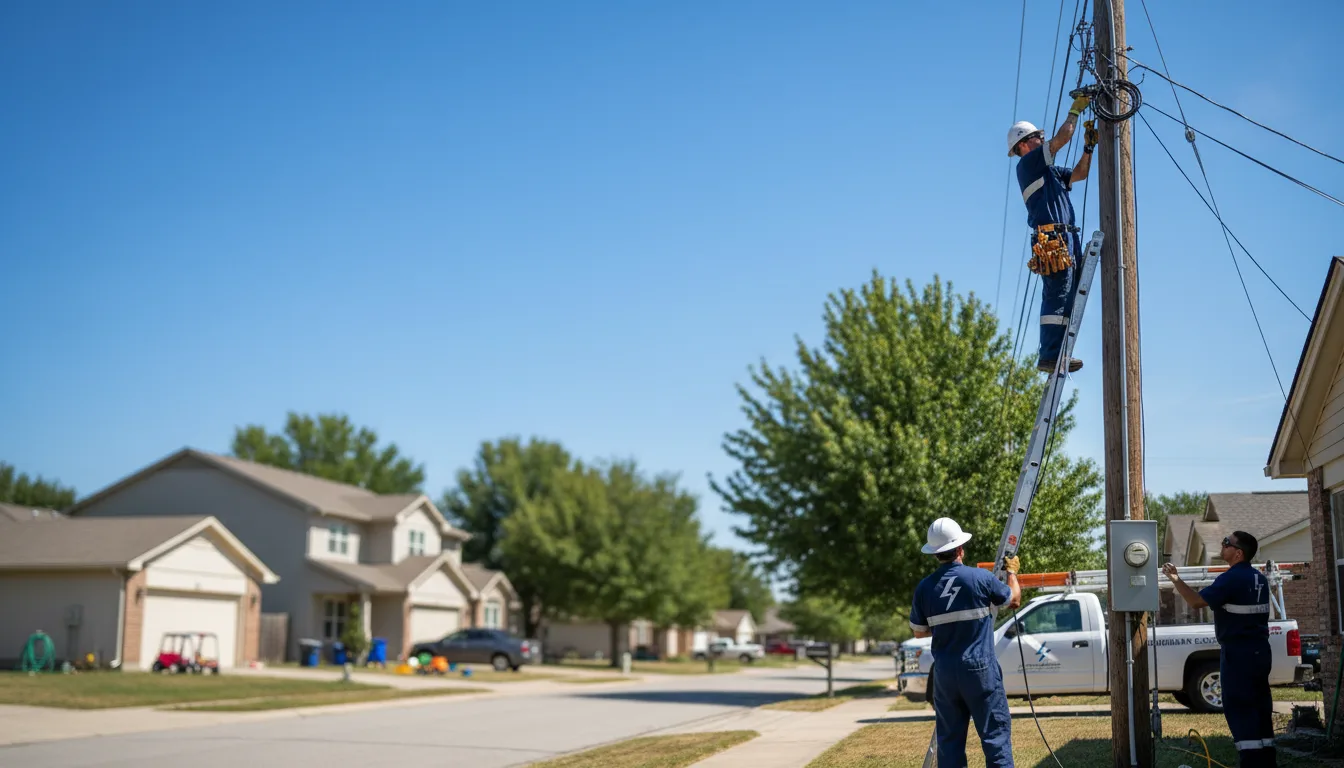 Residential electrician providing installation services in Cameron, WV